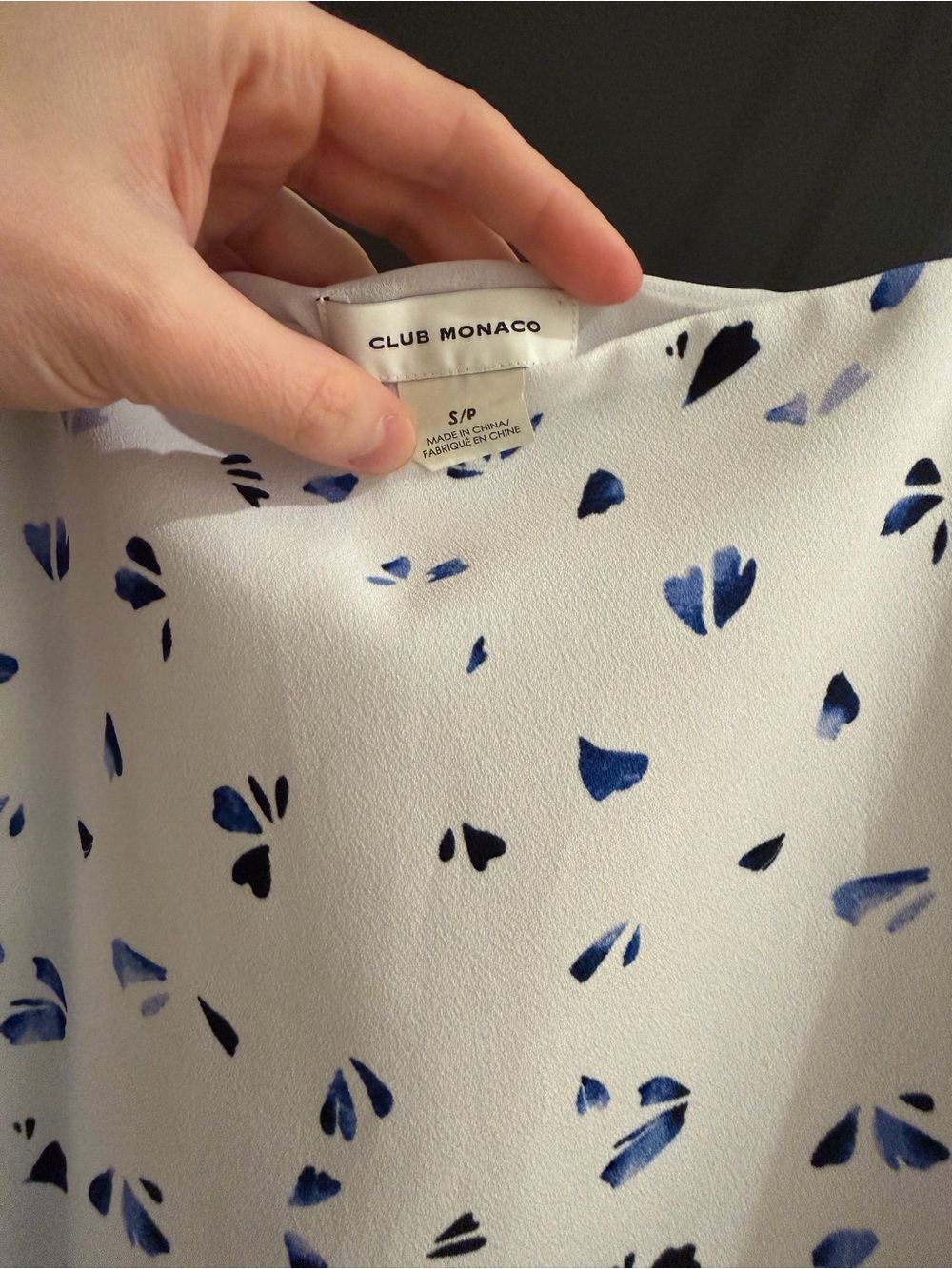 Club Monaco Swing Crepe Crop Top - Picture 2 of 5
